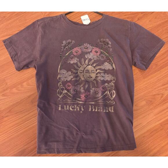 Lucky Brand Brown Vintage Graphic Tee - Short Sleeve-Large - Picture 3 of 8